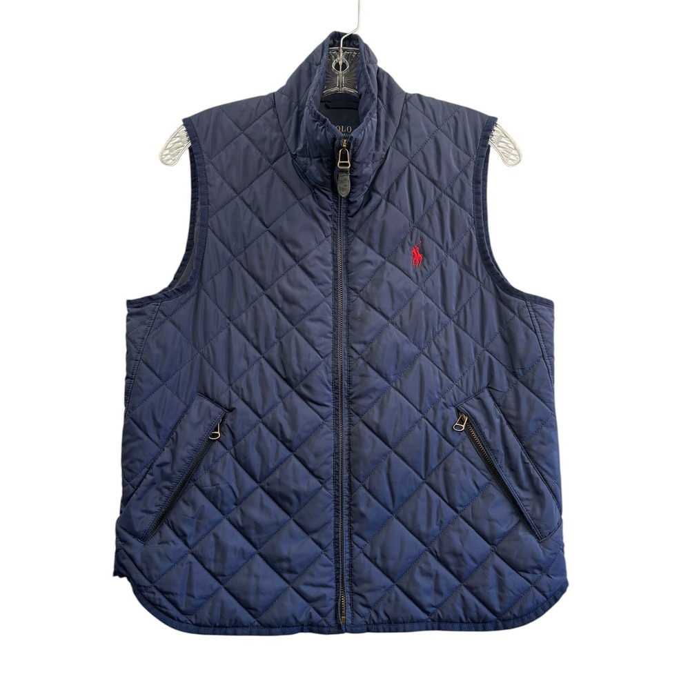 Polo Ralph Lauren Lightweight Diamond Quilted Vest NavyCasual Preppy Core M